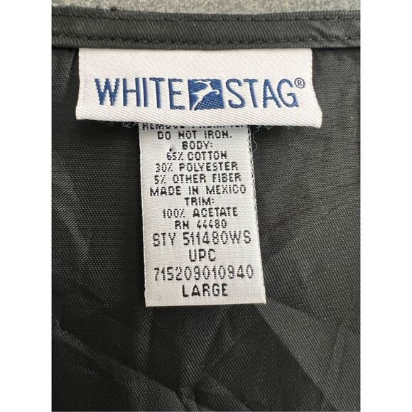 White Stag tapestry fabric Vest size L - Picture 6 of 6